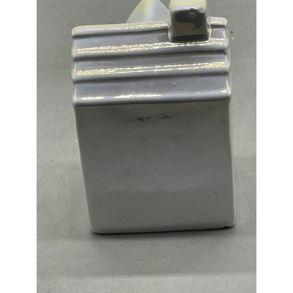 iridescent Christmas house bow village decoration 4x3x5.5" READ - Picture 5 of 8